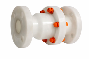 Válvulas de marca NRV C-Way de 1 pulgada de alta calidad, válvula de retención de plástico Manual, diafragma, Material PVDF, aplicación de ácido de Clase 150 - Product Image 3