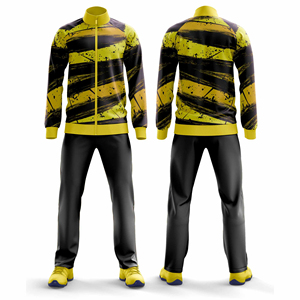 Conjunto Deportivo de Poliéster Premium Personalizado para Equipos, Traje de Entrenamiento Deportivo con Chaqueta y Pantalones con Marca Personalizada, Venta al Por Mayor - Product Image 3