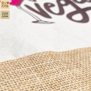 Sac fourre-tout de plage en toile de jute imprimé sur mesure avec poignées en corde, 220 GSM, laminé, vente en gros, OEM, marque privée, sac de shopping - Product Image 3