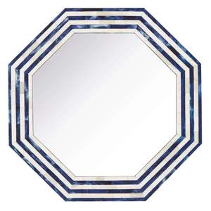 Artisan Made Bone Inlay Resin <b>Mirror</b> <b>Frame</b> Showcasing Precision Craft For Elegant Living Spaces - Product Image 5