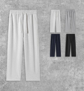 Pantalon de jogging en molleton de coton 380 g/m² avec logo personnalisé, taille élastique et coupe droite - Product Image 5
