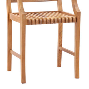 Durable, modern-style bar <b>stool</b> with armrests and long legs, suitable for both indoor and <b>outdoor</b> use. - Product Image 2