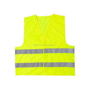 Veste de sécurité en tissu polyester avec bande réfléchissante et fermeture éclair de bonne qualité, idéale pour la course nocturne - Product Image 5