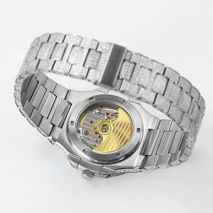 Reloj de Lujo para Hombre, Marca de Alta Gama, con Incrustaciones de Moissanita VVS, Estilo Hip Hop, Automático, Mecánico, con Moissanita Real - Product Image 5