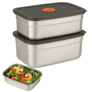 Contenedor de Almacenamiento para Refrigerador, Acero Inoxidable 316, Recipientes para Alimentos, Grado Alimenticio, Herméticos, Organizador de Cocina, Conservación de Frescura - Product Image 1