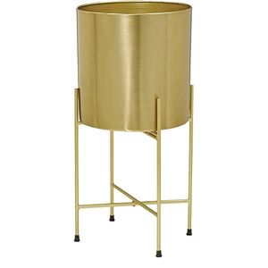 Fabricant et exportateur d'accessoires de jardin, pot à plantes en métal argenté à 3 pieds pour décoration intérieure - Product Image 2