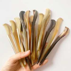 Bâtonnets à cheveux en corne de bœuf écologiques et durables, accessoires pour cheveux en corne de bœuf - Product Image 3