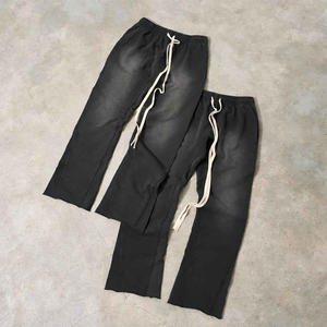 Ensemble de survêtement en molleton de coton noir premium pour homme, 2 pièces, sweat à capuche dégradé et pantalon de jogging, vente en gros, vêtements de sport d'hiver, tenue de sport - Product Image 5