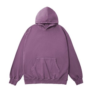 Sweat à capuche zippé pour homme en mélange de coton premium, effet délavé, avec fermeture éclair intégrale et style urbain contemporain - Product Image 2