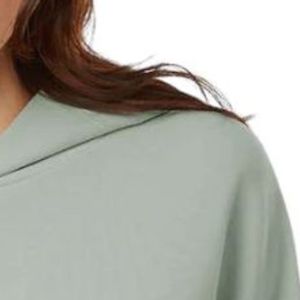 เสื้อสเวตเชิ้ตมีฮู้ดสีเขียวเซจสำหรับผู้หญิง ผ้าฝ้ายผสม แขนยาว ทรงหลวม น้ำหนักเบา แฟชั่นลำลอง เสื้อผ้าสำหรับทุกวัน - Product Image 5