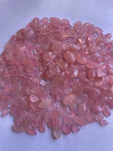 Quartz rose très rare, cabochon en quartz rose, pierre précieuse en quartz rose, lot de pierres précieuses en quartz rose polies pour la vente en gros - Product Image 5