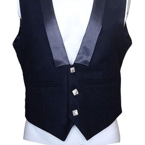 Men's Handmade <b>Wool</b> Prince Charlie <b>Waistcoat</b> Scottish Kilt Vest Custom Handmade Traditional Outfit - Product Image 4