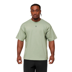 Camiseta Deportiva Extra Grande para Hombre, Transpirable, de Alto Rendimiento, Holgada, para Entrenamiento, Color Verde Niebla - Product Image 1