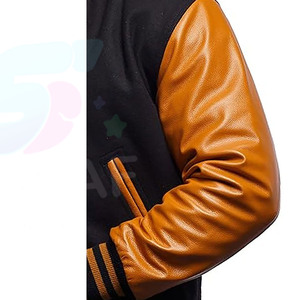 Veste en molleton slim formelle variée avec col montant et logo sur le devant - Product Image 6