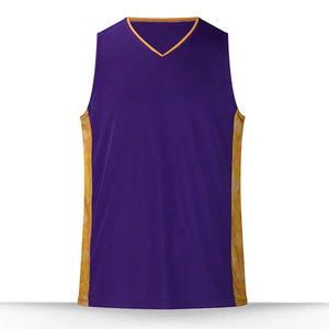 เสื้อบาสเก็ตบอล OEM แบบยูนิเซ็กซ์ ผ้าโพลีเอสเตอร์ 100% พิมพ์ลายแบบ Sublimation ปรับแต่งได้เต็มที่ ระบายอากาศได้ดี เสื้อบาสเก็ตบอลแบบไม่มีแขน - Product Image 1