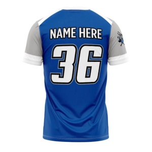 Camisetas de Béisbol y Sóftbol Sublimadas Personalizadas de la Mejor Calidad, Cuello en V, Manga Corta, Diseño con Letras en la Parte Delantera, 100% Poliéster, Secado Rápido - Product Image 2