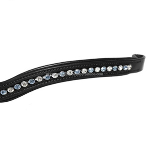สายรัดคิ้วหนังม้าฝังพลอยเทียมทรงกลมคริสตัลหลากสีแบบสั่งทำ - Product Image 6