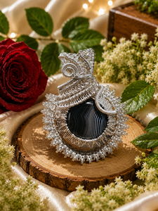 Superbe Collier Unisexe en Fil Tressé à la Main avec Pendentif en Pierre Naturelle, Breloque Ovale et Ronde en Argent, Idéal pour un Cadeau - Product Image 4