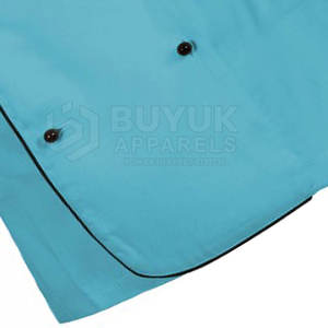 Veste de chef ventilée, respirante, durable, à manches longues, en polyester/coton tricoté, vêtements culinaires professionnels, tenue de travail pour la cuisine - Product Image 6