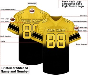 Camiseta de Fútbol Americano Personalizada para Hombre, Manga Larga, Nombre del Equipo Personalizado, Número 88, Patrón Argyle, Transpirable, de Secado Rápido, Antibacteriana - Product Image 6