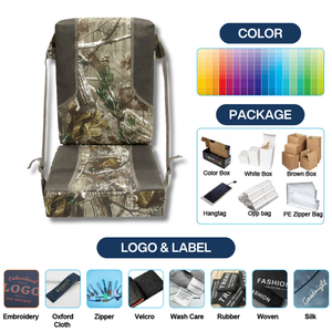Coussin de siège pliable camouflage pour l'extérieur avec dossier, extra épais, portable, pour la chasse, le camping, la salle de sport, fabriqué par Imra Impex - Product Image 2
