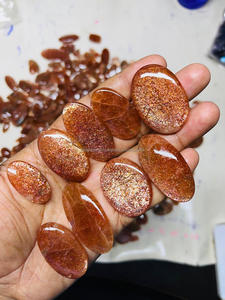 Venta al por mayor 100% Natural Sunstone Gemstone Cabochon Red Fire Opal Crystal Beauty Style Loose Gemstones - Product Image 4