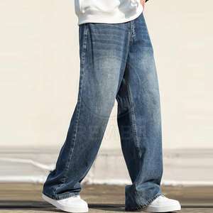 Nouveauté - Jeans décontractés légers pour homme, coupe ample, séchage rapide, respirant, 100% coton, qualité supérieure, vente chaude - Product Image 3