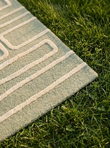 Alfombra Moderna Hecha a Mano con Diseño Geométrico de Bucles, Alfombra de Lana con Látex Ecológico para Sala de Estar, Dormitorio, Decoración de Hotel - Product Image 4