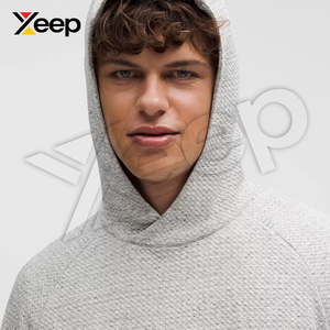 เสื้อฮู้ดดี้ลำลองแบบกำหนดเองสำหรับฤดูหนาว รุ่น XC-MH-19 ผ้าฝ้ายผสมโพลีเอสเตอร์สำหรับผู้ชาย มีกระเป๋าด้านหน้า พิมพ์ลายด้วยเทคนิค Heat-Transfer ระบายอากาศได้ดี - Product Image 3