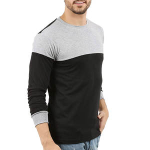 T-shirt de course à manches longues pour homme, décontracté, en tricot, imprimé brodé, séchage rapide, extensible, pour l'entraînement en plein air - Product Image 3