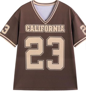 Maillot de football à manches courtes en maille unie à col haut pour homme - Product Image 6