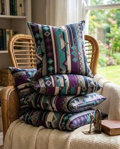 Colorful Luxury Plant Paisley Cotton Cushion Cover Decorative Throw <b>Pillow</b> Case for <b>Sofa</b> Living Room Bedroom Home Decor - Product Image 2