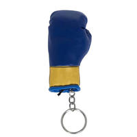 Porte-clés Gants de Boxe en Cuir de Vachette Véritable Respirant et Écologique, à Lacets, Logo et Couleur Personnalisables, pour Suspension Voiture, Sac à Main ou Sac à Dos