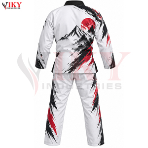 Uniforme de BJJ Personalizado Sublimado OEM ODM de Fábrica Directa, Equipo de Artes Marciales de Alta Calidad, Material Suave y Transpirable de Algodón para Adultos - Product Image 3