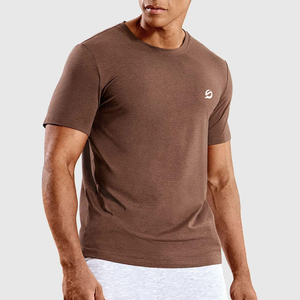 T-shirt de compression à manches courtes pour homme, idéal pour les entraînements d'été, personnalisable avec votre marque, vêtements de sport pour la gym - Product Image 3