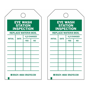 Etiquetas de Inspección Flexibles Brady para Lavado de Ojos, para Investigación Industrial y Estaciones de Laboratorio - Product Image 3