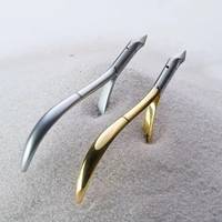 Coupe-ongles professionnel Morje en acier inoxydable, lame courbée, ouverture large, pointe biseautée, forme personnalisée pour ongles