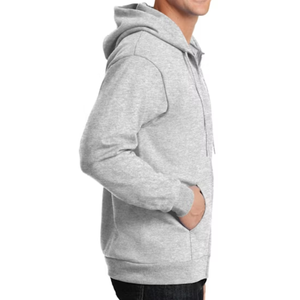 Sweat à capuche zippé streetwear surdimensionné pour homme, impression et broderie de logo personnalisés, 100% coton, service OEM ODM disponible - Product Image 6