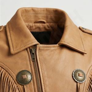 Collection Enfants : Vestes en Cuir Style Franges, Mode Rock, Vêtements de Protection pour Motard, Couleur Personnalisable - Product Image 4