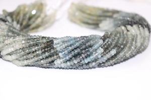 พลอยอะความารีนแบบเหลี่ยมเพชรพลอยหลวมลูกปัดมอสธรรมชาติ - Product Image 5