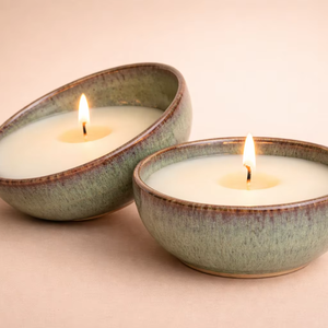 Juego de recipientes de cerámica Sage Stack para velas, cuencos profundos, gruesos, duraderos, resistentes al calor, con esmalte liso, para una sola vela, decoración elegante para el hogar - Product Image 4