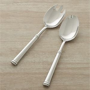 Heavy Duty Silver Metal Salad <b>Server</b> Utensils For Commercial Catering Restaurant <b>Buffet</b> Service With Long Handle Comfortable - Product Image 4