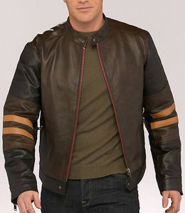 Veste en cuir véritable originale pour homme, veste en cuir classique et tendance, veste de motard, veste en cuir imperméable pour homme - Product Image 6