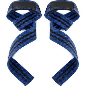 Correas de Levantamiento Ajustables de Color Verde Oliva con Rayas, Muñequeras de Algodón Resistentes con Acolchado Suave para Entrenamientos Pesados en el Gimnasio y Levantamiento de Pesas Muertas - Product Image 3