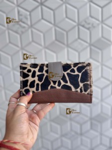 Cartera de Cuero Auténtico de Primera Calidad con Estampado Animal, Elegante y Multiusos, Estilo Occidental para Mujer, en Oferta - Product Image 3