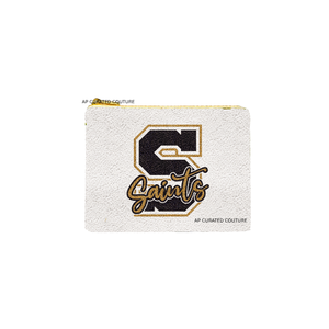 Porte-monnaie personnalisés faits main à motif géométrique, dernières nouveautés, broderie manuelle, fermeture éclair, porte-monnaie perlés pour le jour du match, vente chaude - Product Image 3