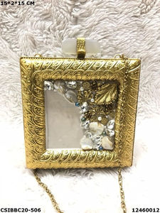 Bolso de mano de noche de madera para damas Bolsos de EE. UU. Bolso de mano de lujo para damas para mujer de LUXURY CRAFTS - Product Image 3