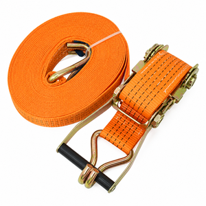 Correa de Trinquete Industrial de Poliéster de 50 mm Resistente a los Rayos UV, 3000 kg, con Ganchos Dobles en J, de Fábrica Profesional para Transporte de Contenedores - Product Image 1