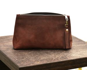 Bolsa de maquillaje compacta Vintage para mujer, bolsa de cosméticos de viaje práctica, impermeable, de cuero PU, con cierre de cremallera, regalo de dama de honor, bolsa de lavado, Estilo Vintage, para uso en el hogar, para regalo - Product Image 2