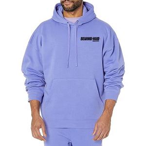 Sudadera con capucha de algodón 100% unisex para hombre de alta calidad, forro polar de gran tamaño para entrenamiento físico, venta al por mayor, básico informal/mezcla de algodón - Product Image 1